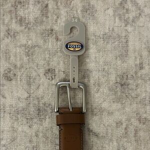 Fossil Aiden Brown Leather Belt